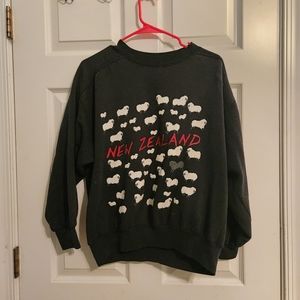 Vintage 80s New Zealand Sheep Princess Diana Sweatshirt